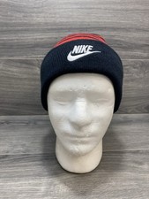 Nike Futura Black And Red Striped Youth Beanie Ski Snowboard Winter Outdoor