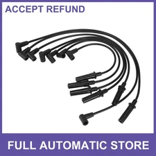 7 Pcs Spark Plug Wire Ignition Coil Cable No.4728037AC for Dodge Dakota
