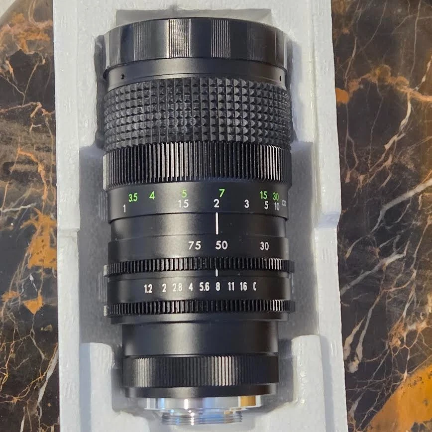 Computar TV Zoom Lens M6Z 1212 12.5-75mm F1.2 with Lens Cover - Made in Japan - Image 2 of 4