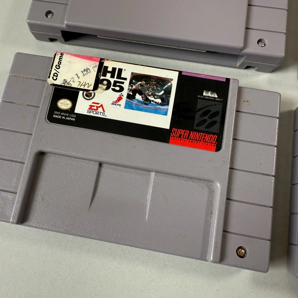 Super Nintendo SNES 5 SPORTS Games NCAA NBA Hangtime Madden 95 Jack Nicklaus - Image 2 of 4