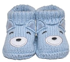 Newborn Baby Boy Animal Knit Socks, Soft and Cozy Cute Design with Folded