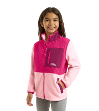 New 89.00 EDDIE BAUER Girls High Quality Polar Fleece Jacket - Size: L 10/12