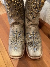 Echte amerikanische Leder Cowboy Stiefel, Dam...