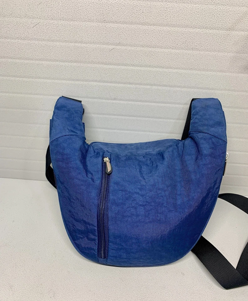 TRAVELON Navy Hobo Expandable Multiple Pockets Crossbody Bag - Image 2 of 4