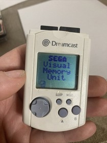 Official SEGA Dreamcast Visual Memory Unit VMU HKT-7000 OEM Tested fresh battery
