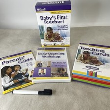 Baby's First Teacher Early Learning Development System 5 Volumes 1 DVD & Cards
