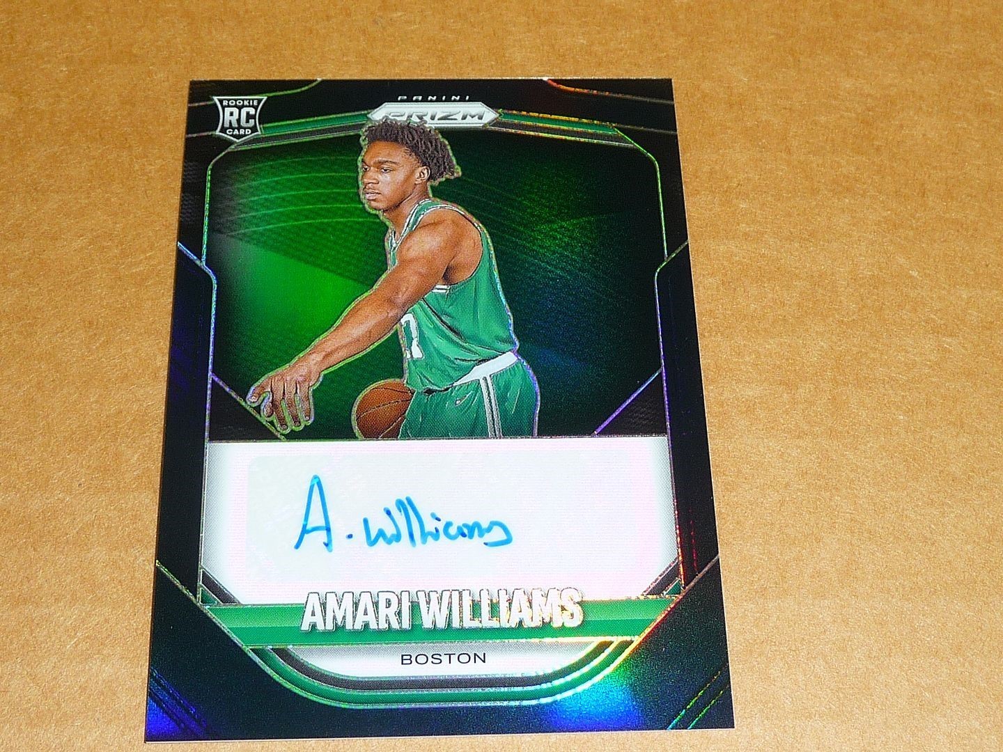 2025/26 Panini Prizm AMARI WILLIAMS AUTOGRAPH/AUTO BLACK PRIZM 1/1 CELTICS