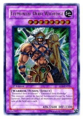 Yugioh! MP Elemental Hero Wildedge - EEN-EN035 - Ultimate Rare - 1st Edition Mod