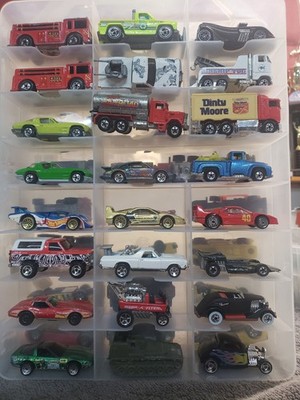 Vintage Hot Wheels Lot 48 Cars W/ Case. Mostly 80s And 90s Cars. Rare Variations