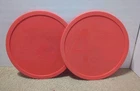 Pyrex 4 Quart 3.8L Red Replacement Lid Only 326-PC 12” 2 Lids