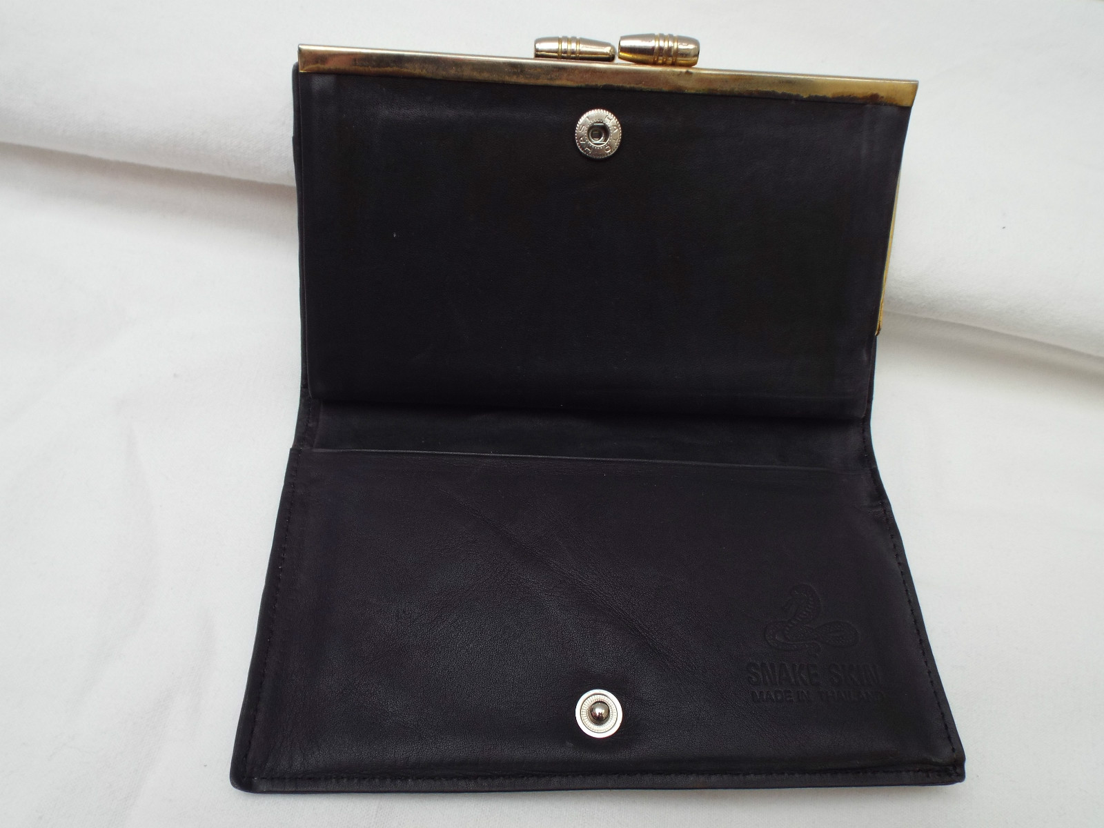 Genuine Python and Vintage Leather Wallet - image 6