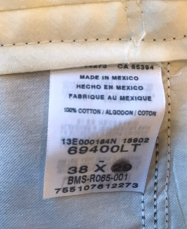 NEW Mens Timber Creek Pants Flat Front Olive Green 38 X 25 1/2” eBay