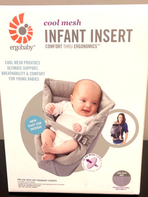 NEW IN BOX Ergobaby Infant Insert Natural Cool Air Mesh, easy to use