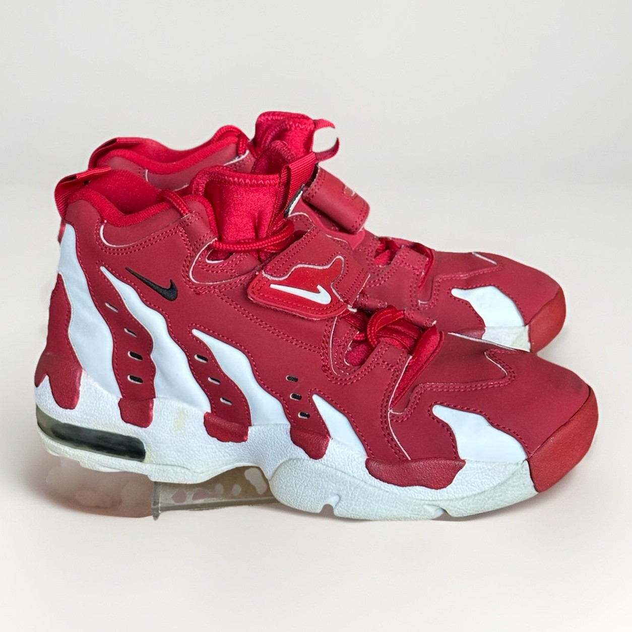 Nike Air Max 96 Deion Sanders Men's Varsity Red Logo Sneakers 316408-600 Sz 8.5