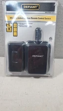 Defiant Wireless Indoor Outdoor Remote Control Switch Pack of 1 with 2 Outlets 