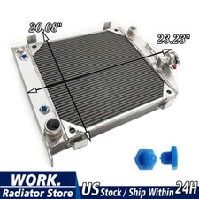 Aluminum Radiator For 1932 Ford Hot Rod Wchevy 350 V8 Chopped Model 18 At 2-row