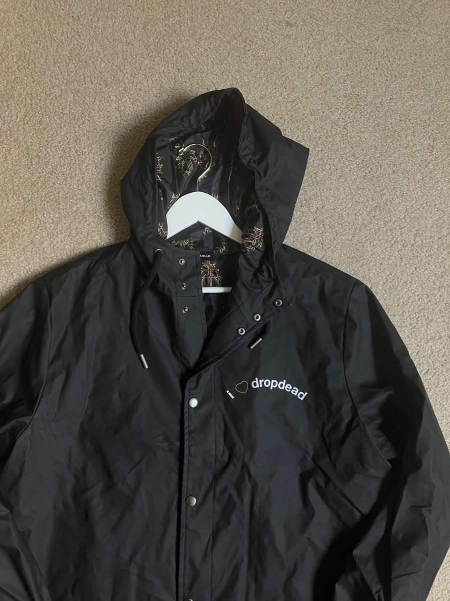 Drop Dead I Love Drop Dead Jacket Large Streetwear Rain Trench