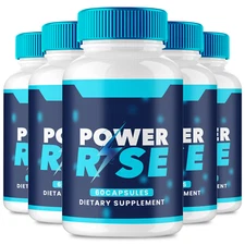 (5 Pack) Power Rise Pills, Power Rise for Men, PowerRise Advanced Male Support