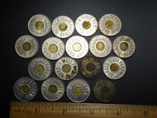 17 OLD GSP GARDEN STATE PARKWAY CAR FARE TOKENS