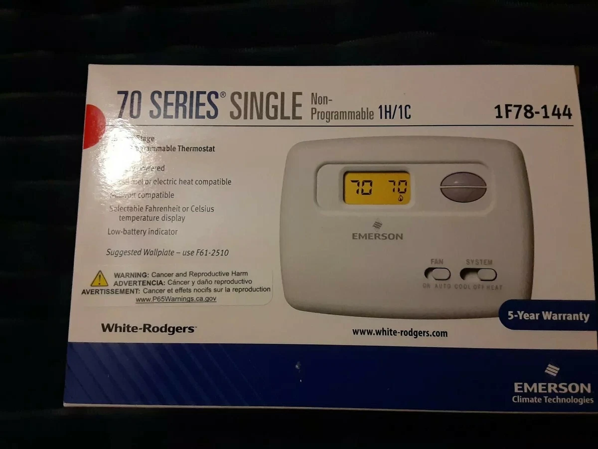 White-Rodgers 1F78-144 Single Stage Non-Programmable Thermostat  786710100680 | eBay