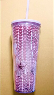 NEW! STARBUCKS Tumbler Cold Cup SAKURA 2022 SOFT BLOSSOM 591 ml F