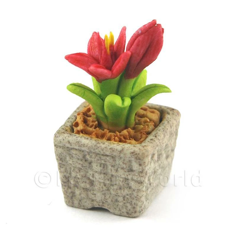 Miniature Fait Main Rouge Colorée Céramique - Photo 1/1