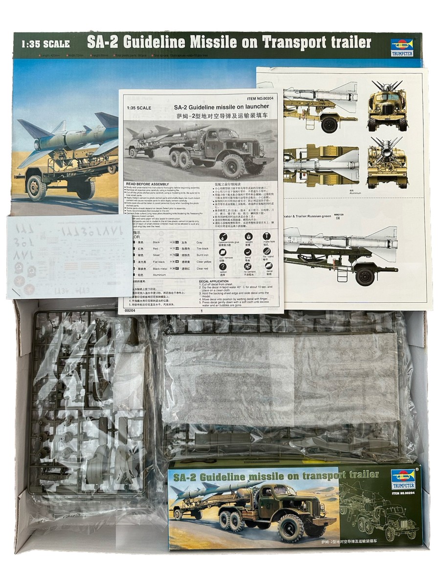 SA-2 Guideline Missile on Transport trailer Trumpeter 1:35