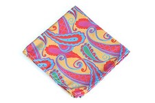 Lord R Colton Masterworks Pocket Square Tokyo Carnival Silk - 75 Retail New