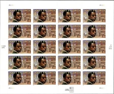 James Baldwin Twenty Sheet of Twenty 37 Cent Postage Stamps Scott 3871