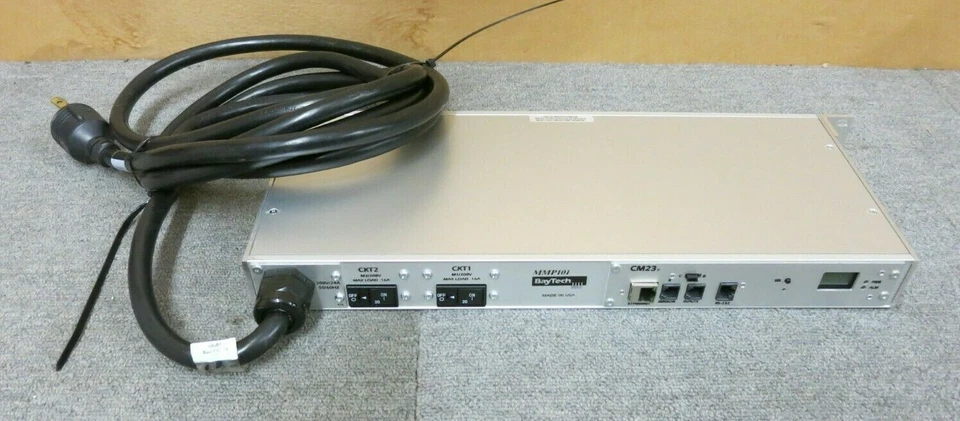 BayTech MMP101 Horizontal Rackmount 8xC13 Outlets 1U Modular Switch NEMA PDU  - Image 2 of 4
