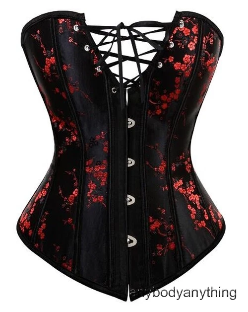 Sexy Corsets Dresses Plus Size Costume Overbust Corset Skirt Lingerie Set Tutu - Image 4 of 4