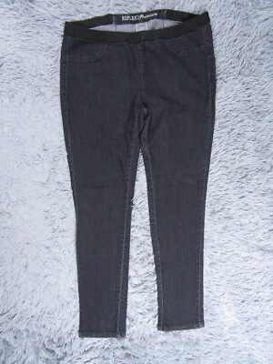 Reflex Jeans Womens 1XL Premium Skinny Blue Dark Washed Denim Slim Stretch  Pants