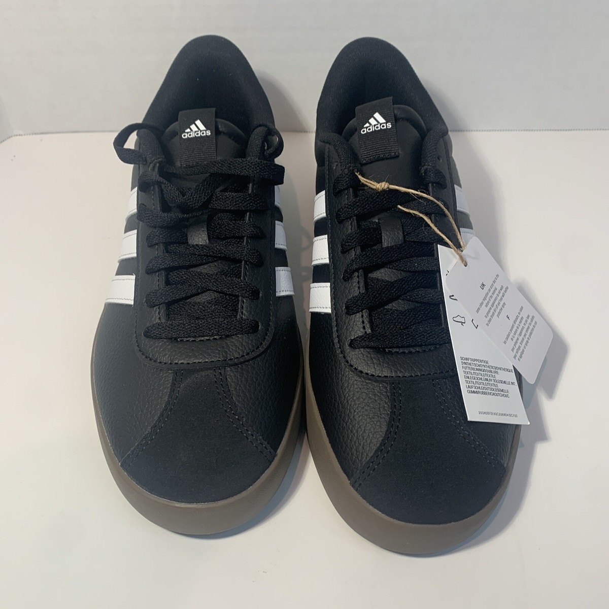 ★ept★ COURT BLACKBLACK 5003279063 Size 13 - adidas VL Court 3.0 Black White Gum for sale