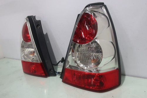 JDM Subaru Forester SG5 SG9 06-08 CHROME Rear Tail Lamps Lights 1 Pair OEM - Picture 2 of 6