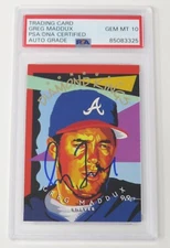 Greg Maddux BRAVES HOF Signed 1995 Donruss Diamond Kings Card DK 2 PSA 10 Auto