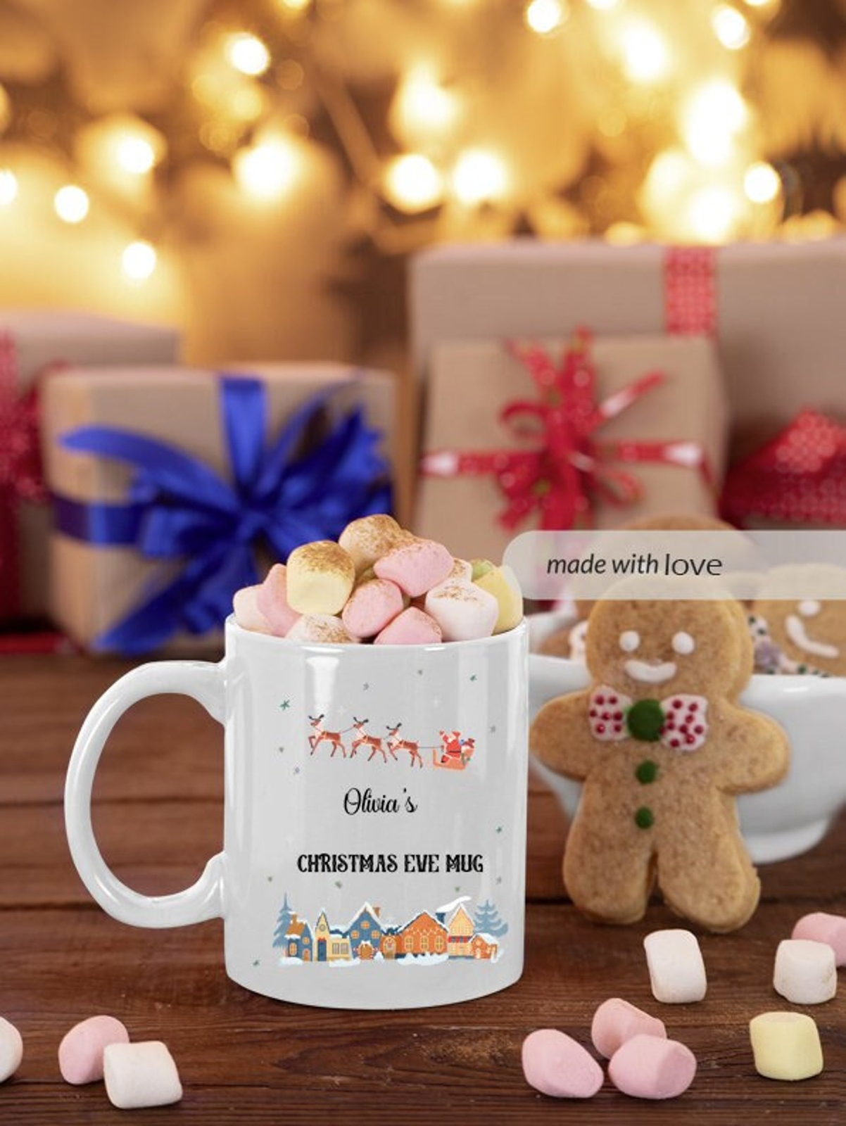 Christmas Mug Personalised Christmas Mug Secret Santa Gift Christmas Mug Hot