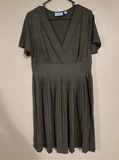 Simply Vera Vera Wang Grey Knit Wrap Dress Size Large