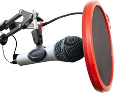 Deco Gear Universal Double Layer Pop Filter Microphone Wind Screen with Clip