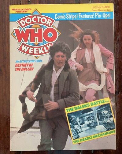 DOCTOR WHO WEEKLY 21 MARVEL COMIC UK 1980 3rd  BEEP THE MEEP STAR BEAST VGC - Picture 1 of 6