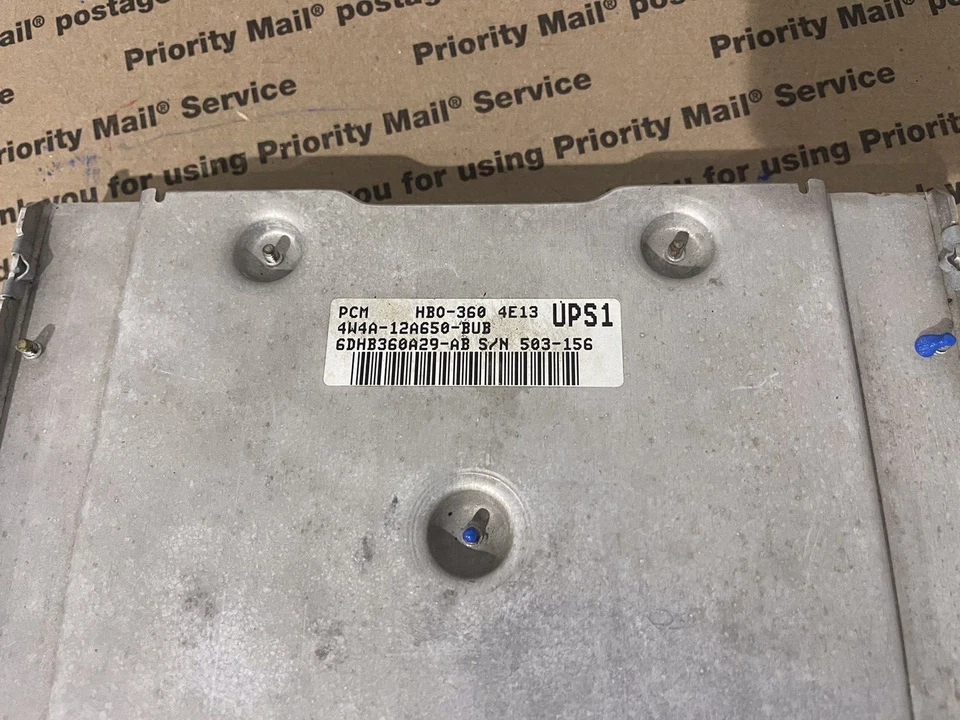 Lincoln LS 2004 3,9 L V8 4W4A-12A650-Bub motor módulo de computadora PCM ECM ECU Foto 4 de 4
