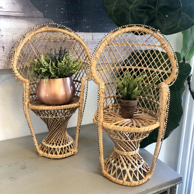 rattan doll chair