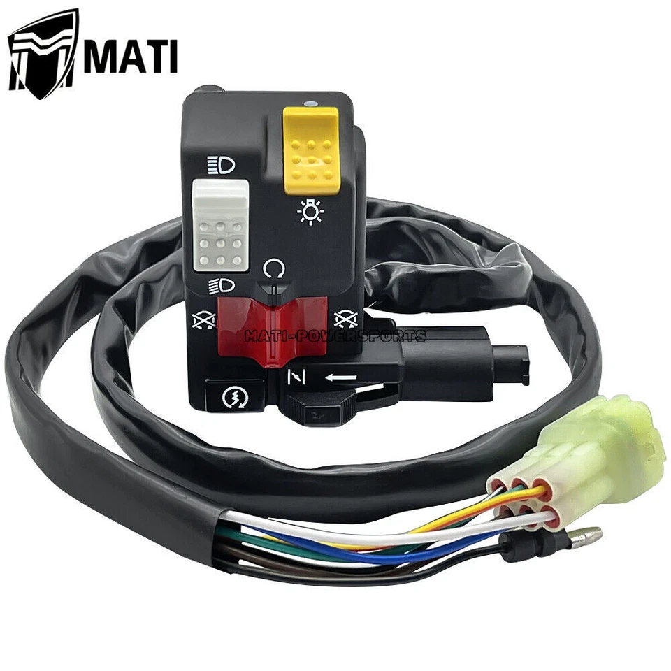 Interruptor de apagado de manillar alto/bajo/luz/estrangulador para Honda Foreman 400 TRX400FW 4x4 95-03 Foto 2 de 4