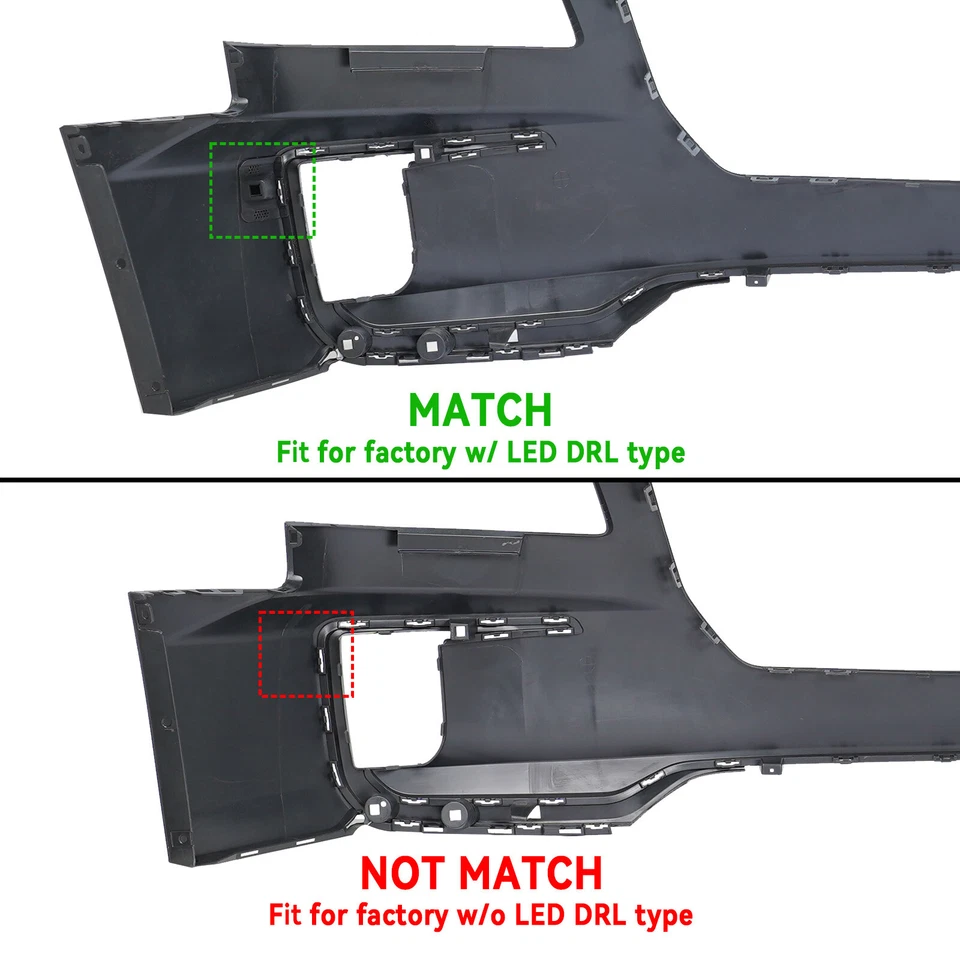 For 2016 2017 GMC Terrain SLT / Denali Front Upper Bumper Cover Primed 84243275 Foto 3 de 4