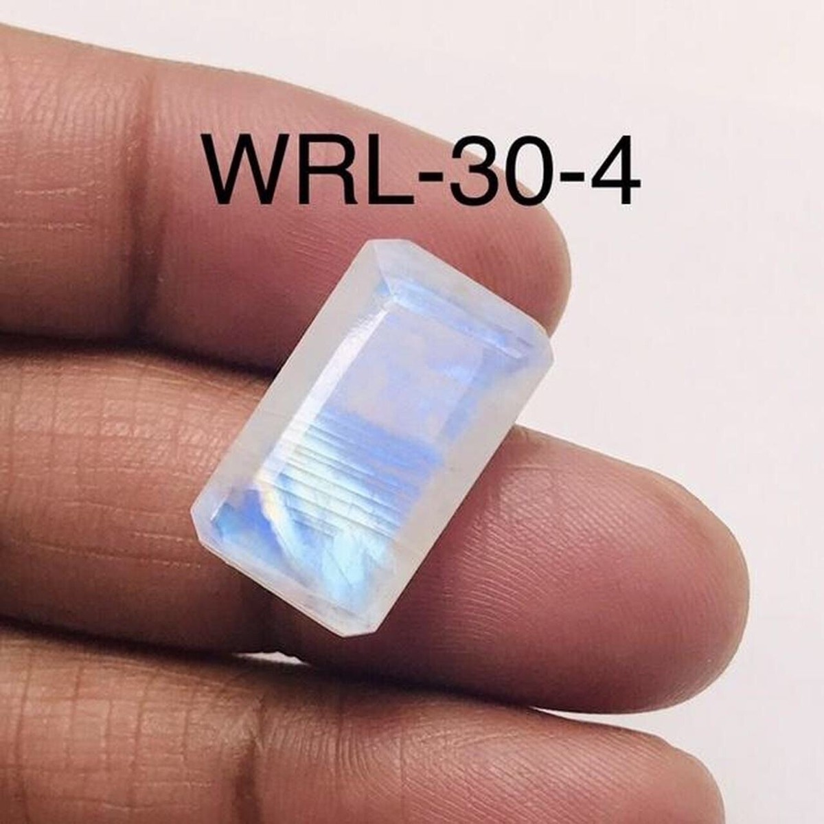 Rainbow Moonstone Facetted Cut Stone Square & Rectangle Rainbow Moonstone Facetted Cut Stone Square & Rectangle