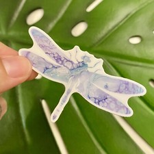 Purple Dragonfly Vinyl Sticker