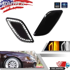 2X Smoked Lens Front Bumper Side Marker Reflector Lamps For 02-03 Subaru Impreza