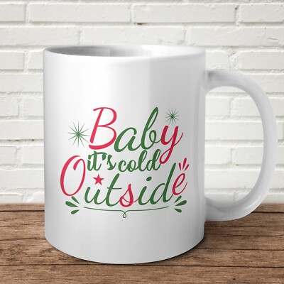 Baby It's Cold Outside Tasse lustiges Musikgeschenk Geschenk XMAS Weihnachten Wichtel 