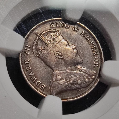 Straits Settlements 1903  5 Cents  NGC VF Details