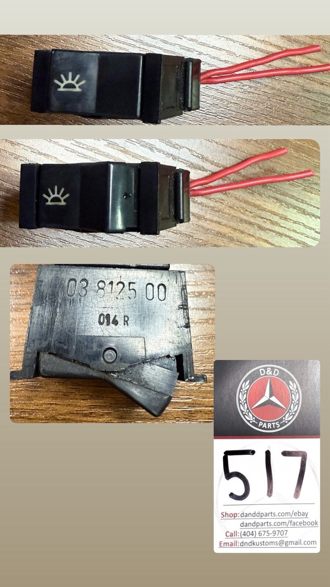 Buy MERCEDES BENZ C107 SLC Rear Dome Light Switch Early