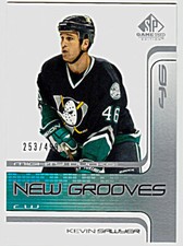 2001-02 SP GAME USED #63 KEVIN SAWYER RC Anaheim Mighty Ducks Hockey Card